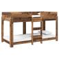 Preview: Etagenbett für Kinder Altholz 90 x 200 cm Holzwerkstoff