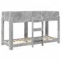 Preview: Etagenbett für Kinder Betongrau 75 x 190 cm Holzwerkstoff