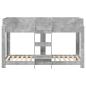 Preview: Etagenbett für Kinder Betongrau 75 x 190 cm Holzwerkstoff