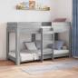Preview: ARDEBO.de - Etagenbett für Kinder Sonoma-Grau 75 x 190 cm Holzwerkstoff