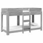 Preview: Etagenbett für Kinder Sonoma-Grau 75 x 190 cm Holzwerkstoff