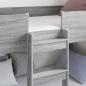 Preview: Etagenbett für Kinder Sonoma-Grau 75 x 190 cm Holzwerkstoff