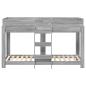 Preview: Etagenbett für Kinder Sonoma-Grau 75 x 190 cm Holzwerkstoff