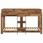 Preview: Etagenbett für Kinder Altholz 75 x 190 cm Holzwerkstoff