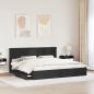 Preview: Aufbewahrungsbett Schwarz 200 x 200 cm Holzwerkstoff