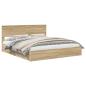 Preview: Aufbewahrungsbett Sonoma-Eiche 180 x 200 cm Holzwerkstoff