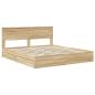 Preview: Aufbewahrungsbett Sonoma-Eiche 180 x 200 cm Holzwerkstoff