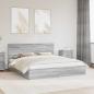 Preview: ARDEBO.de - Aufbewahrungsbett Graues Sonoma 180 x 200 cm Holzwerkstoff