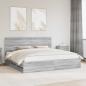 Preview: ARDEBO.de - Bettrahmen Graues Sonoma 200 x 200 cm Ingenieurs Holz