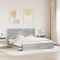 Preview: Bettrahmen Graues Sonoma 180 x 200 cm Ingenieurs Holz