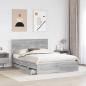 Preview: Bettrahmen Graues Sonoma 150 x 200 cm Ingenieurs Holz