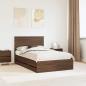 Preview: ARDEBO.de - Bettrahmen Braun Eichen-Optik 120 x 190 cm Ingenieurs Holz