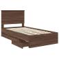 Preview: Bettrahmen Braun Eichen-Optik 100 x 200 cm Ingenieurs Holz