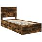 Preview: Bettrahmen Geräucherte Eiche 90 x 200 cm Ingenieurs Holz