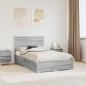 Preview: ARDEBO.de - Bettrahmen Graues Sonoma 120 x 190 cm Holzwerkstoff