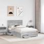 Preview: Bettrahmen Graues Sonoma 120 x 190 cm Holzwerkstoff