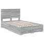 Preview: Bettrahmen Graues Sonoma 120 x 190 cm Holzwerkstoff