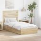 Preview: ARDEBO.de - Aufbewahrungsbett Sonoma-Eiche 90 x 200 cm Holzwerkstoff