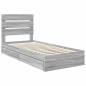 Preview: Aufbewahrungsbett Sonoma-Grau 100 x 200 cm Holzwerkstoff