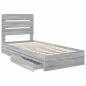 Preview: Aufbewahrungsbett Sonoma-Grau 100 x 200 cm Holzwerkstoff