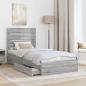 Preview: Aufbewahrungsbett Sonoma-Grau 70 x 190 cm Holzwerkstoff