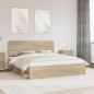 Preview: ARDEBO.de - Bettrahmen Sonoma 200 x 200 cm Massives Kiefernholz