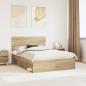 Preview: ARDEBO.de - Bettrahmen Sonoma 140 x 200 cm Massives Kiefernholz