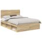 Preview: Bettrahmen Sonoma 140 x 200 cm Massives Kiefernholz
