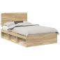 Preview: Bettrahmen Sonoma 120 x 200 cm Massives Kiefernholz