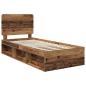 Preview: Bettrahmen Altholz 75 x 190 cm Massives Kiefernholz