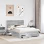 Preview: Bettrahmen Graues Sonoma 140 x 190 cm Holzwerkstoff