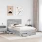Preview: Bettrahmen Graues Sonoma 135 x 190 cm Holzwerkstoff