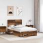 Preview: Bettrahmen mit Schubladen Altholz 120 x 190 cm Holzwerkstoff