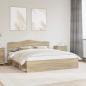 Preview: ARDEBO.de - Bettrahmen Sonoma 200 x 200 cm Massives Kiefernholz