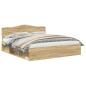 Preview: Bettrahmen Sonoma 200 x 200 cm Massives Kiefernholz