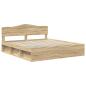 Preview: Bettrahmen Sonoma 200 x 200 cm Massives Kiefernholz