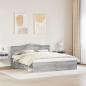 Preview: Bettrahmen Graues Sonoma 200 x 200 cm Massives Kiefernholz