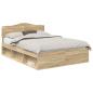 Preview: Bettrahmen Sonoma 160 x 200 cm Massives Kiefernholz