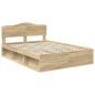 Preview: Bettrahmen Sonoma 160 x 200 cm Massives Kiefernholz