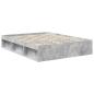 Preview: Bettrahmen Beton Grau 150 x 200 cm Massives Kiefernholz