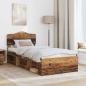 Preview: Bettrahmen Altholz 75 x 190 cm Massives Kiefernholz