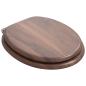 Preview: Soft-Close Toilettensitz 2 stk. Braun 44 x 38 cm MDF-Platte