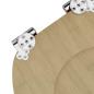 Preview: Soft-Close Toilettensitz 2 stk. Heller Bambusfarbton 44 x 38 cm