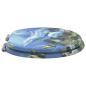 Preview: Soft-Close Toilettensitz 2 Stk. Blau 44 x 38 cm MDF-Platte