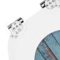 Preview: Soft-Close Toilettensitz 2 stk. Blau 44 x 38 cm MDF-Platte
