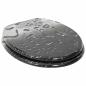 Preview: Soft-Close Toilettensitz 2 Stk. Grau 44 x 38 cm MDF-Platte