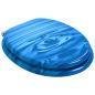 Preview: Soft-Close Toilettensitz 2 Stk. Blauer Tropfen 44 x 38 cm