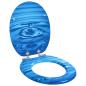 Preview: Soft-Close Toilettensitz 2 Stk. Blauer Tropfen 44 x 38 cm