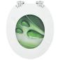 Preview: Soft-Close Toilettensitz 2 stk. Grüner Tropfen 44 x 38 cm
