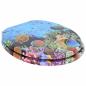 Preview: Soft-Close Toilettensitz 2 Stk. Tiefes Meeresblau 44 x 38 cm